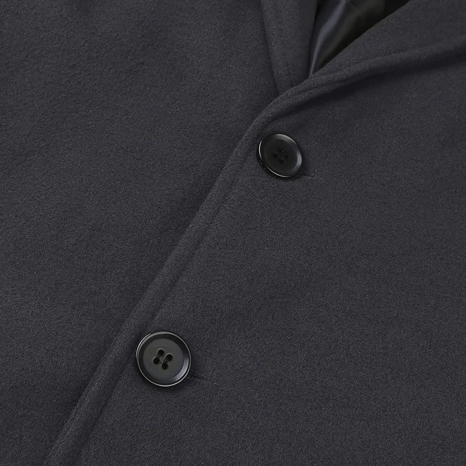WENKOMG1 Men Winter Slim Coat,Trench Lapel Long Jacket Double Breasted Coat Soft Elegant windbreaker
