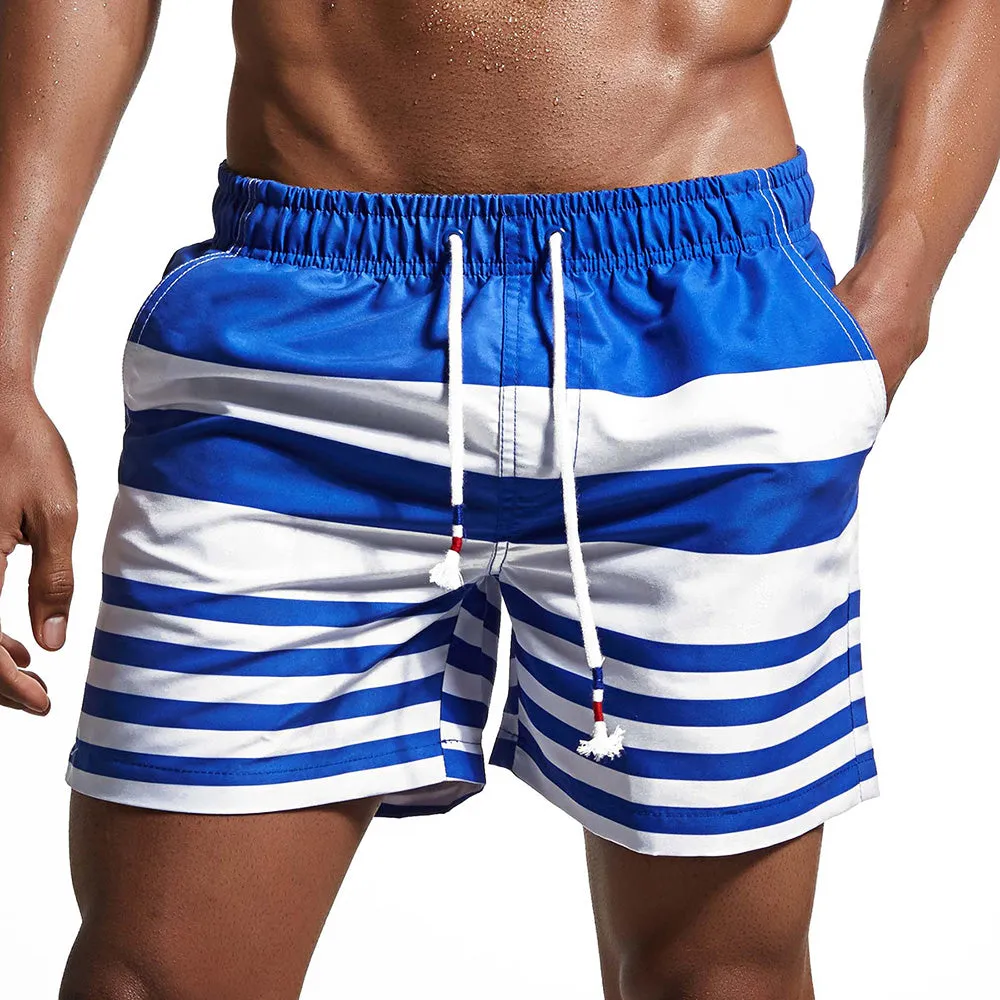 West Louis Stripe Beach Wear Shorts