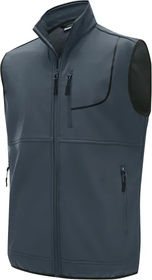 Willit Men's Fleece Golf Vest Outdoor Winter Vest Jacket Softshell Outerwear Sleeveless Jacket for Hiking Causal