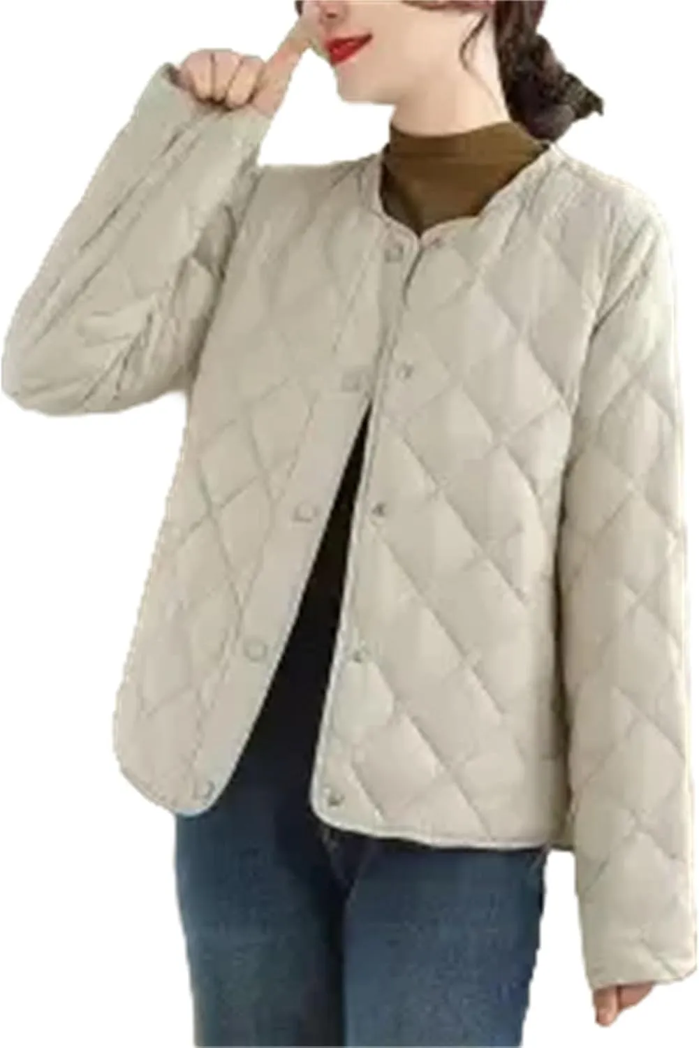 Winter Parkas Short Down Padded Jacket Women Mom Outerwear Light Thin Loose Cotton Clothes Female Warm Coat