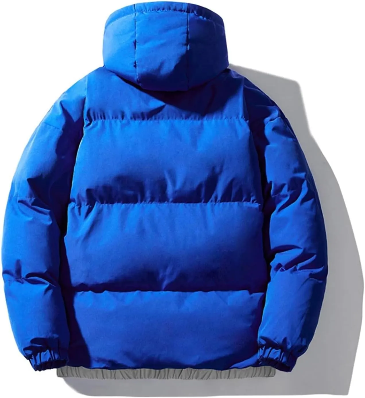 Winter Warm Thick Parkas Men Cotton Padded Puffer Overcoat Hooded Jacket Mens Outerwear Warm Coat