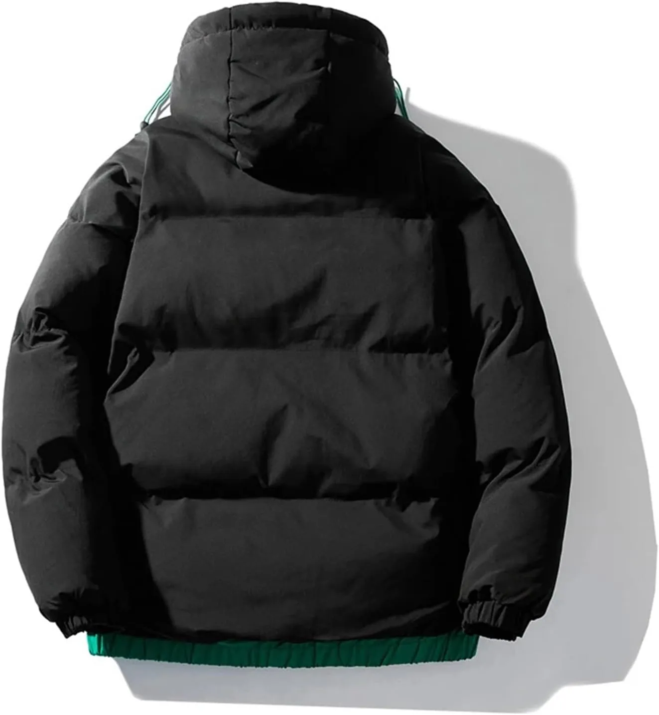 Winter Warm Thick Parkas Men Cotton Padded Puffer Overcoat Hooded Jacket Mens Outerwear Warm Coat