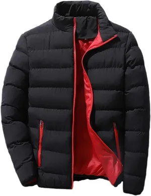 Winter Warm Thick Puffer Jacket Men Parka Coats Windbreaker Cotton Padded Down Jacket