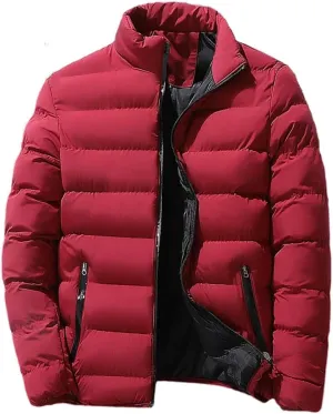 Winter Warm Thick Puffer Jacket Men Parka Coats Windbreaker Cotton Padded Down Jacket