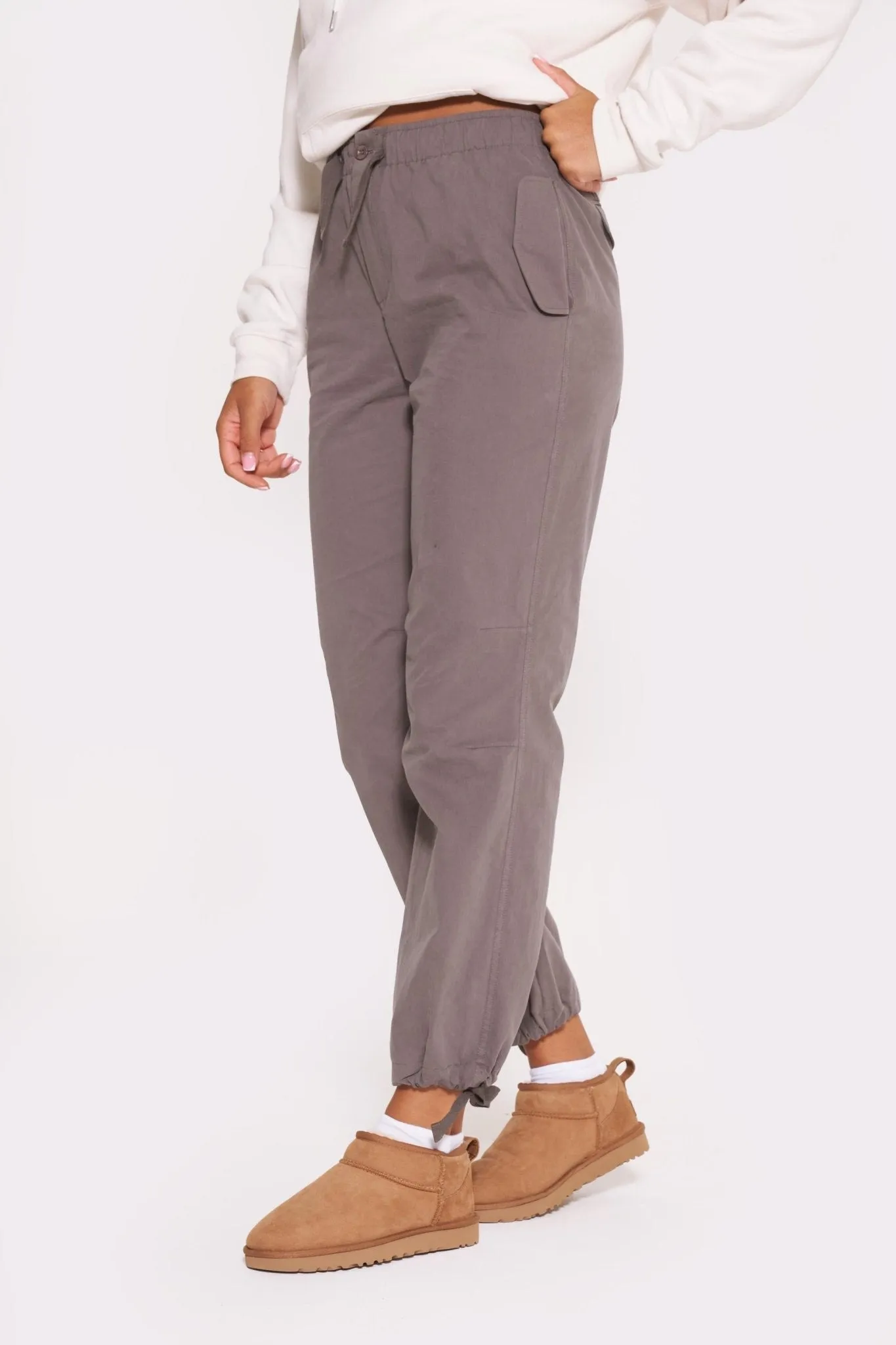Womens 'AFF' Parachute Pants - CHARCOAL