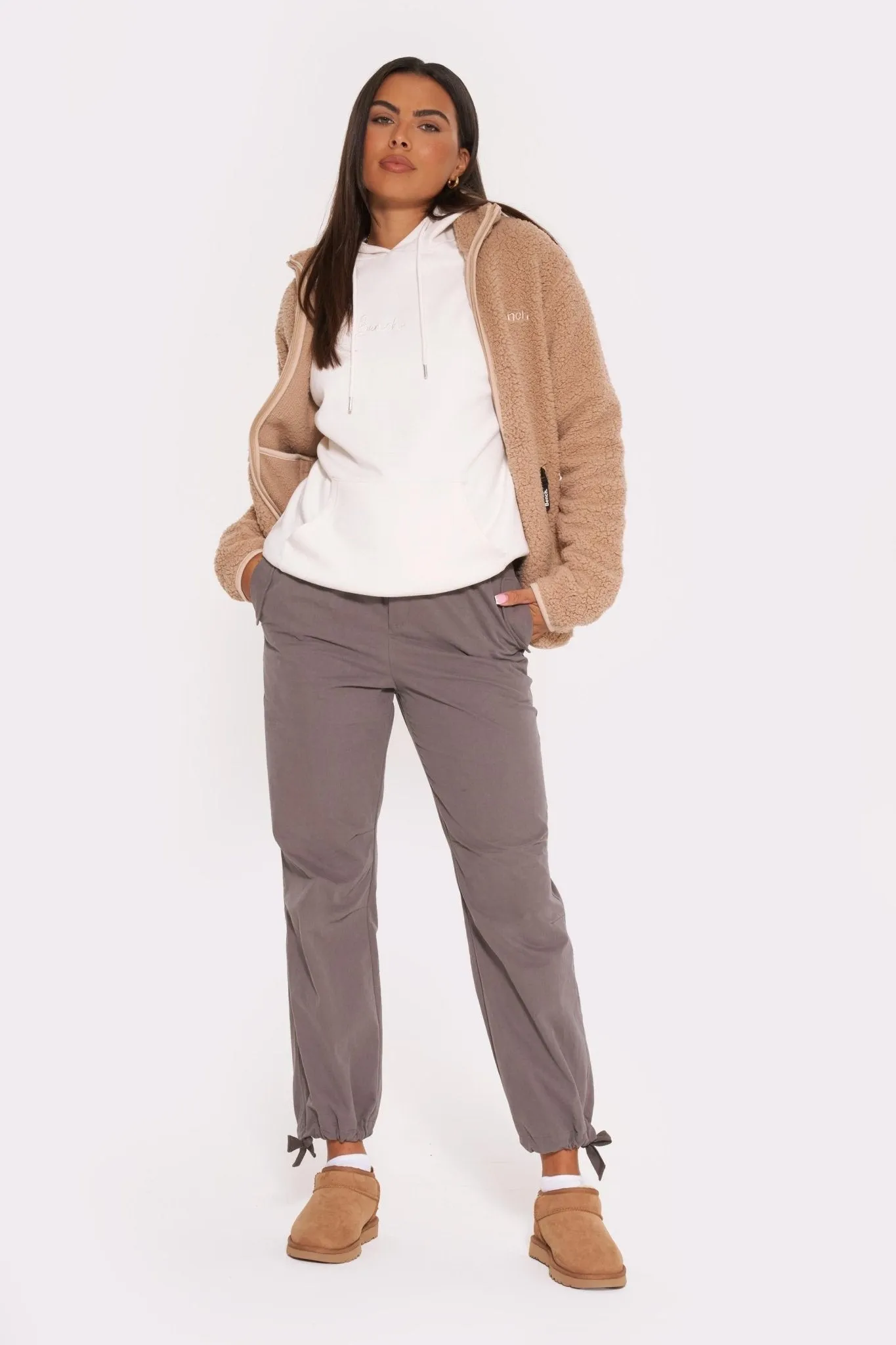 Womens 'AFF' Parachute Pants - CHARCOAL