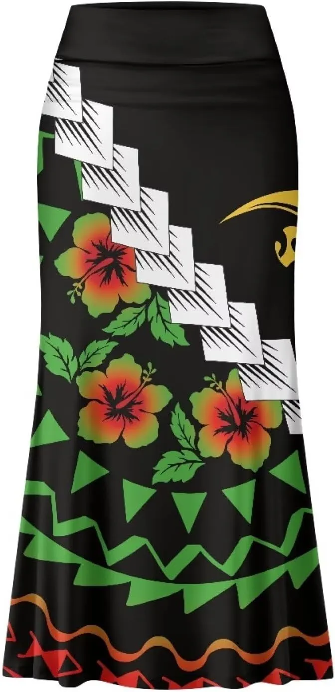 Womens Bohemian Skirts High Waist Skirt with Zipper Lightweight Soft Long Maxi Skirts Summer Fashion