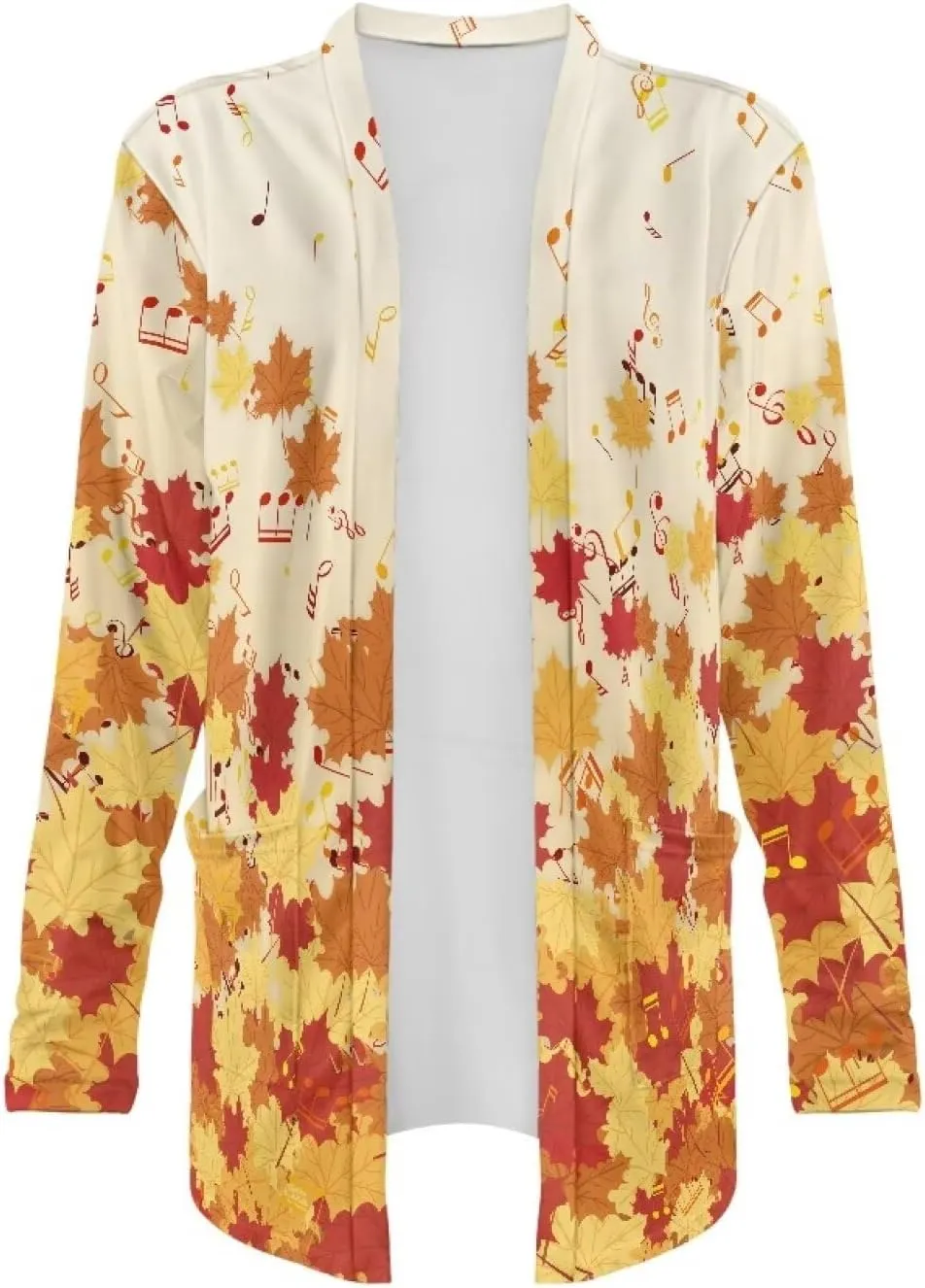 Women's Casual Loose Long Sleeve Open Front Cardigan Lightweight Soft Long Sleeve Jackets with Pocket