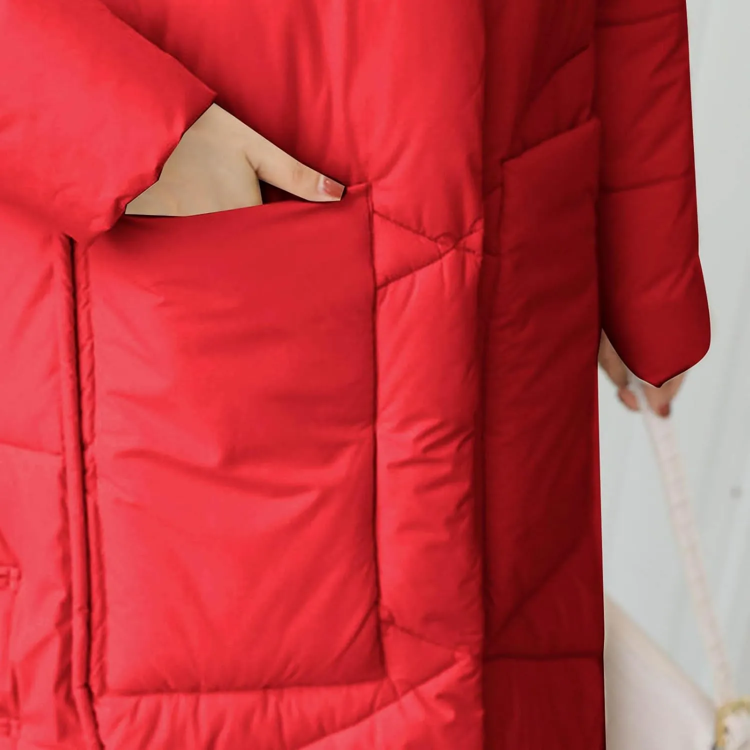 Women's Long Winter Puffer Coats Hooded Zip Up Thickened Parka Down Jackets Trendy Fashion Warm Outerwear 2024
