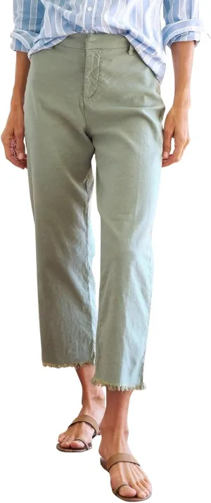 Womens Pants, Linen Straight Leg Peasant Pants Women's Casual Elastic Waist Workout