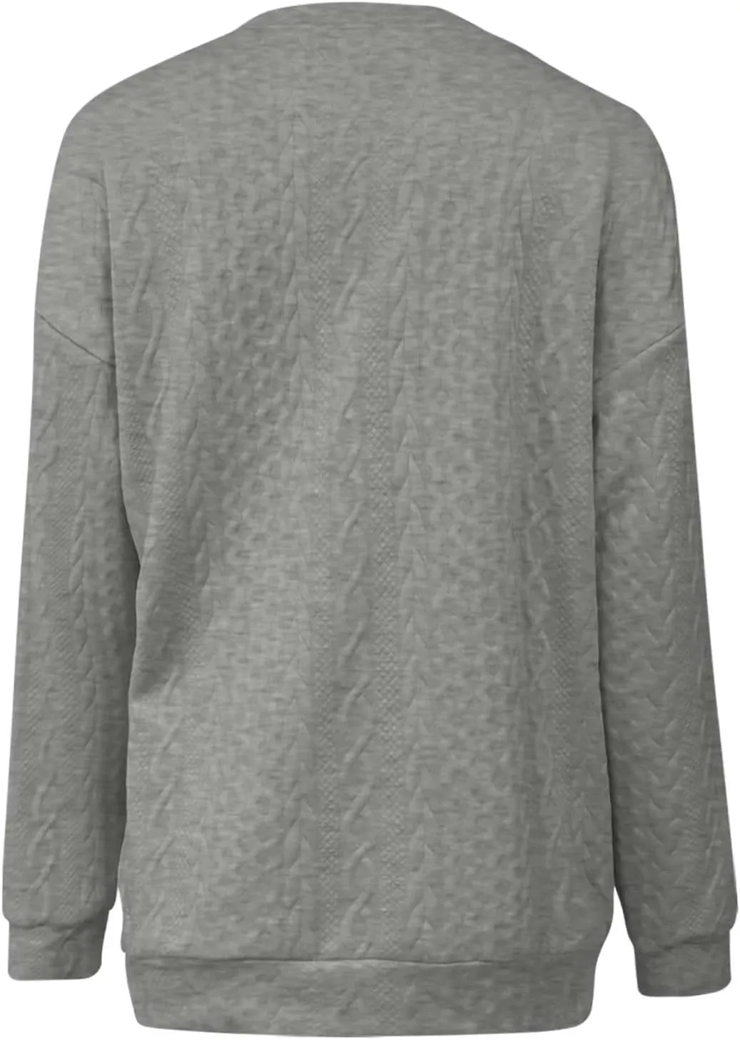 Womens Solid Oversized Sweatshirt Long Sleeve Pullover Tops Sweatshirt Long Sleeved Round Neck Sweaters