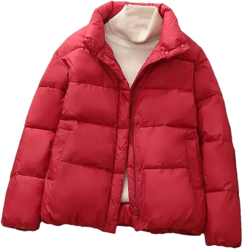 Women's Winter Parka Coat Casual Short Down Cotton Padded Jacket Elegant Korean Version Outerwear