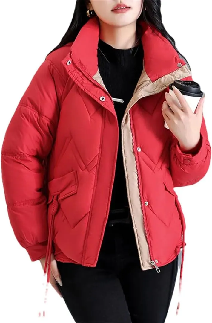 Women's Winter Parka Coat Cotton Padded Outerwear Thickening Korean Version Down Cotton Jacket