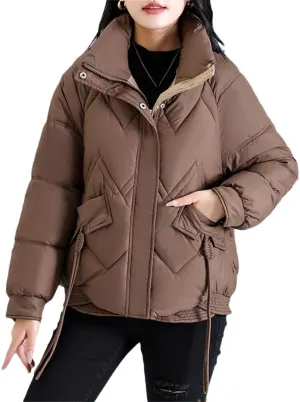 Women's Winter Parka Coat Cotton Padded Outerwear Thickening Korean Version Down Cotton Jacket