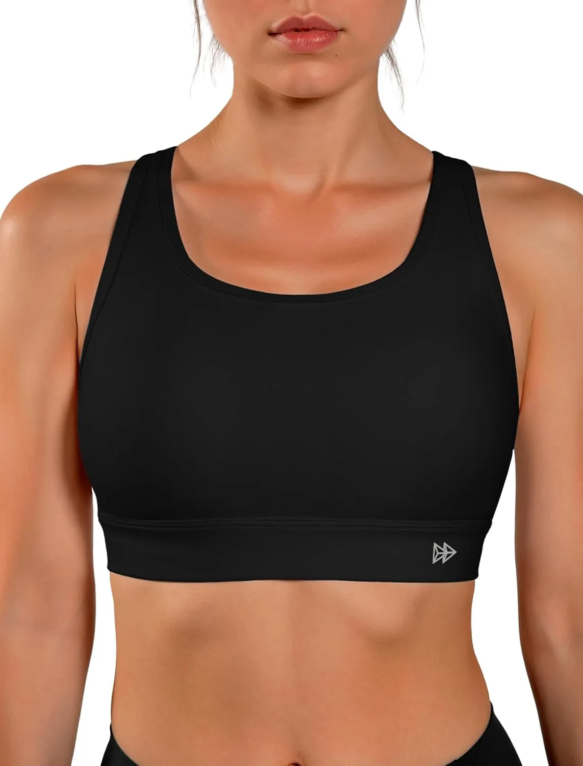 Yvette Lightweight Crisscross Back Sports Bra for Women, Breathable Yoga Tank Top with Removable Pads for Workout & Fitness