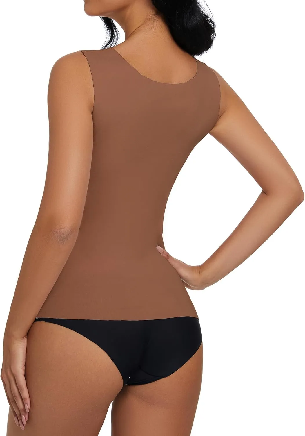 YYA Basic Tank Tops for Women, Thermal Vest Warm Tank-Top Sleeveless Camisole Lingerie, S-XL