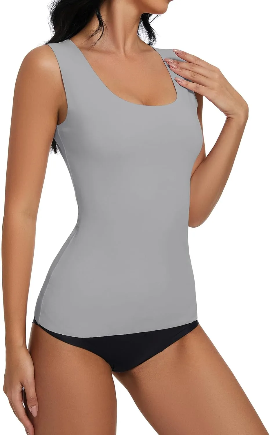YYA Basic Tank Tops for Women, Thermal Vest Warm Tank-Top Sleeveless Camisole Lingerie, S-XL