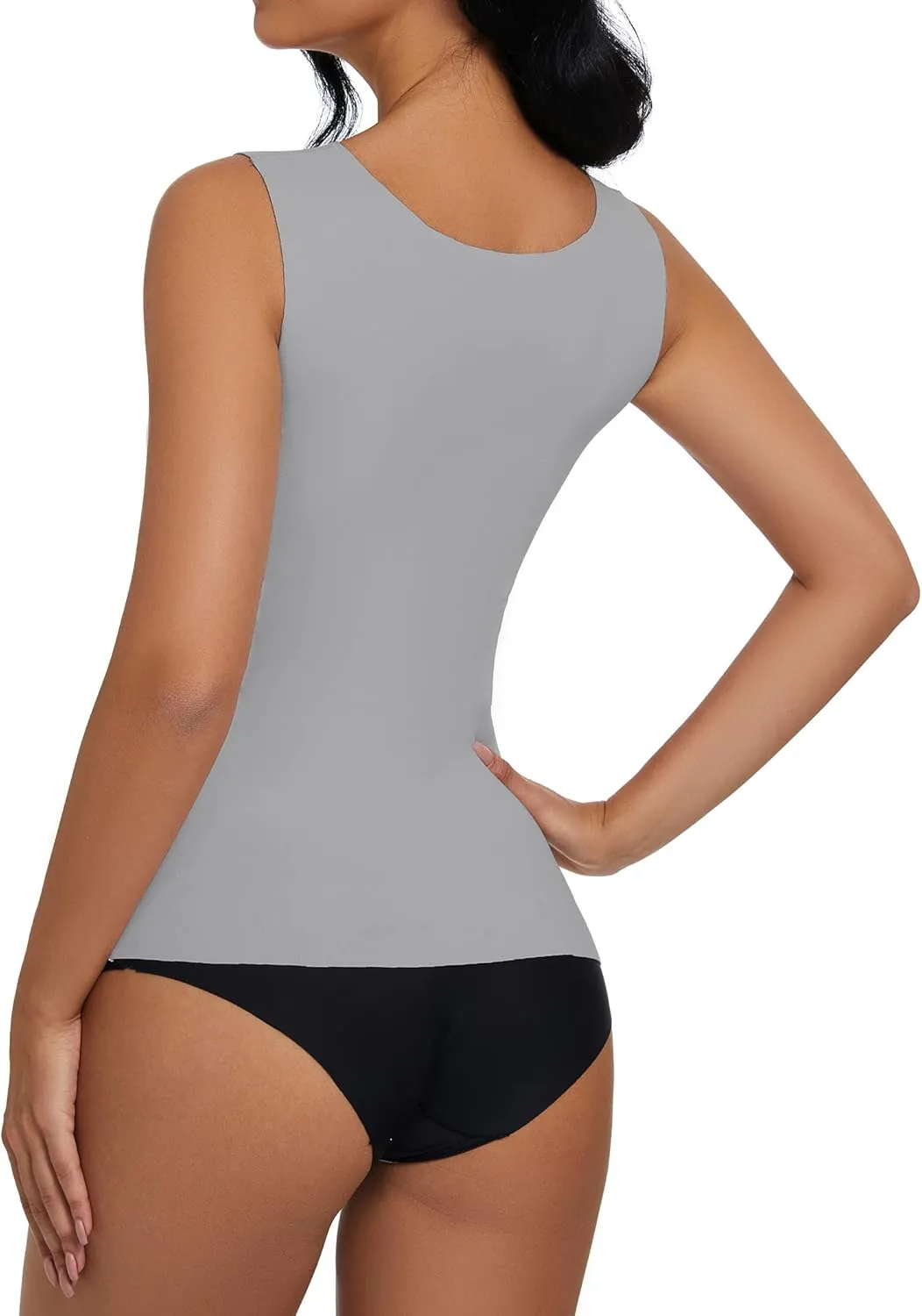YYA Basic Tank Tops for Women, Thermal Vest Warm Tank-Top Sleeveless Camisole Lingerie, S-XL